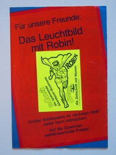 Superman 1972 5 Ehapa 72 Beilage Leuchtbild Robin