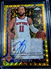 2024-25 Topps Chrome JALEN BRUNSON GOLD GEOMETRIC RARE ON CARD AUTO 29/50 🔥🔥
