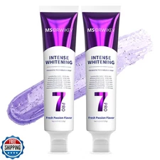 MSDRWIKEY 2-Pack 7-Pro Whitening Toothpaste | Deep Whitening and 7 Probiotics