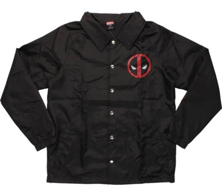Giacca a vento Deadpool Logo Coach Snap Merch ufficiale Marvel XXL