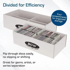 (1x) BCW CD Storage Box- Corrugated Cardboard Storage Box