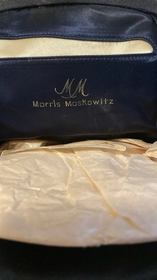 Bolso de noche Morris Moskowitz vintage azul marino Foto 2 de 4