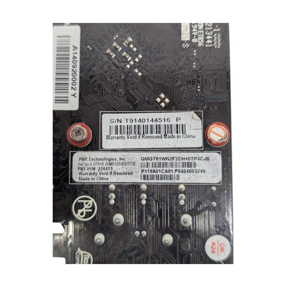 PNY NVIDIA GeForce GT610 DDR3 Graphics Card GMGT61WN2F2CH - Image 4 of 4