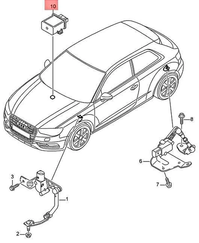 OEM Control Unit For Cornering Light And Headlight Range Ctrl 7P6907357DZ00 - Picture 1 of 1