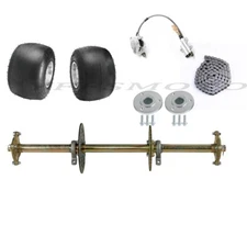 32'' Rear Axle Kit + 5''Tire Rim Brake Assembly 23T Wheel Hub for Mini 4 Wheeler