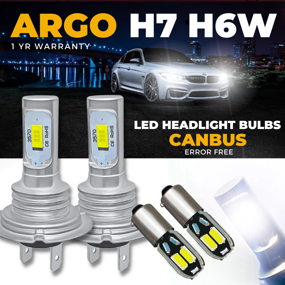 For Bmw 3 Series F30 F31 Led Headlight White High Low Hid Side Light Bulbs 11-15