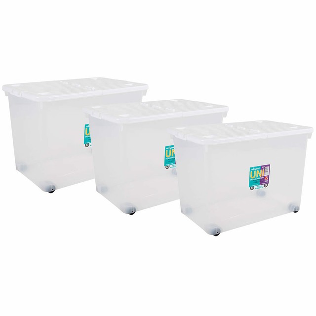 Clear Plastic Storage Bin With Wheels Freshtechapps
