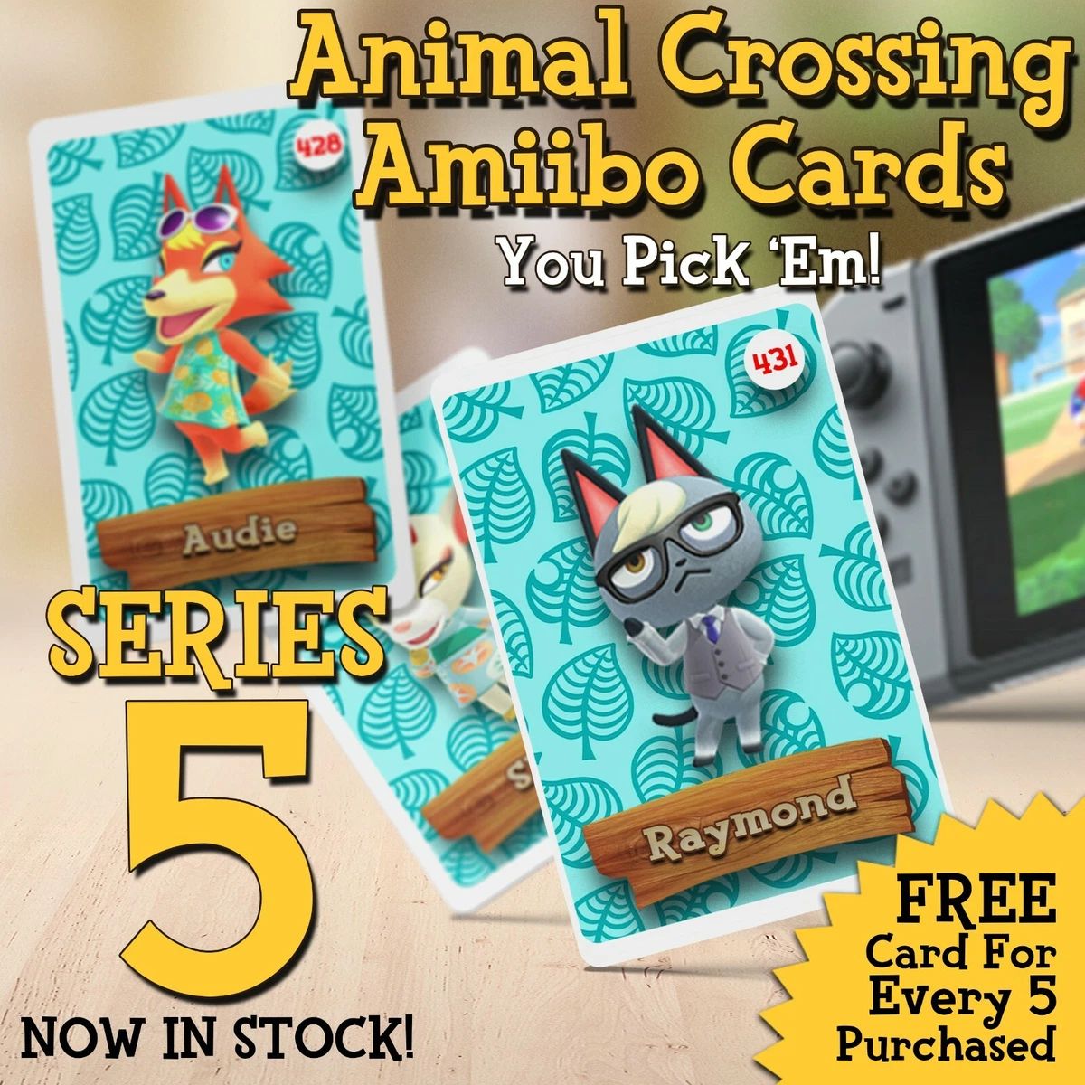 ANIMAL CROSSING AMIIBO CARDS PICK YOUR VILLAGERS Series 5