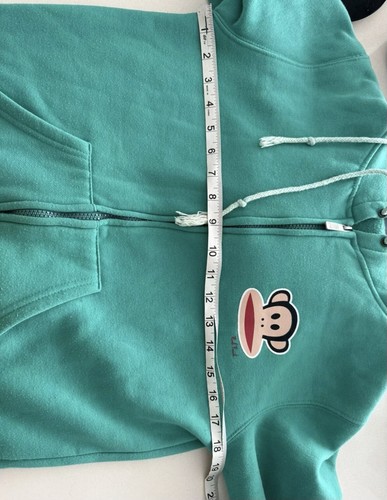 Paul Frank Jumper Hoodie Zip Up Green Y2K 2000s Street Women’s Graphic Top - Picture 9 of 11