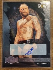 2022 AEW Malakai Black Base AUTO Metal Trading Card Upper Deck Mint #85442