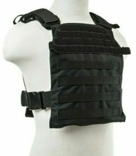 VISM Fast Plate Carrier Vest for 10x12 Minimalist Tactical Shooting Range BLACK