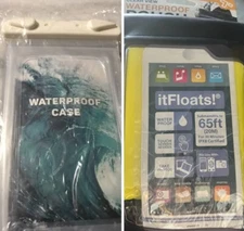 2 Waterproof Floating Pouch Dry Bag Case Cover For iPhone Cell Phone NEW!