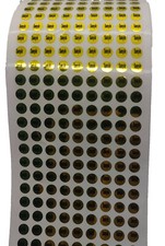100 pcs Custom Tamper-evident Warranty Seal Label Void Mark Stickers Gold