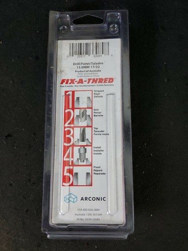 New Alcoa Fix-A-Thread UNC 1/2"-13 P/N:33089 Thread Repair System 5521-8 - Picture 4 of 4