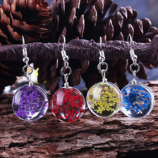 Flower Petal In Resin Earrings