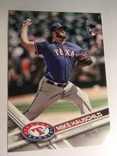 2017 Topps Update Jumbo 5x7 Mike Hauschild Rangers RC US242 #'d 01/49