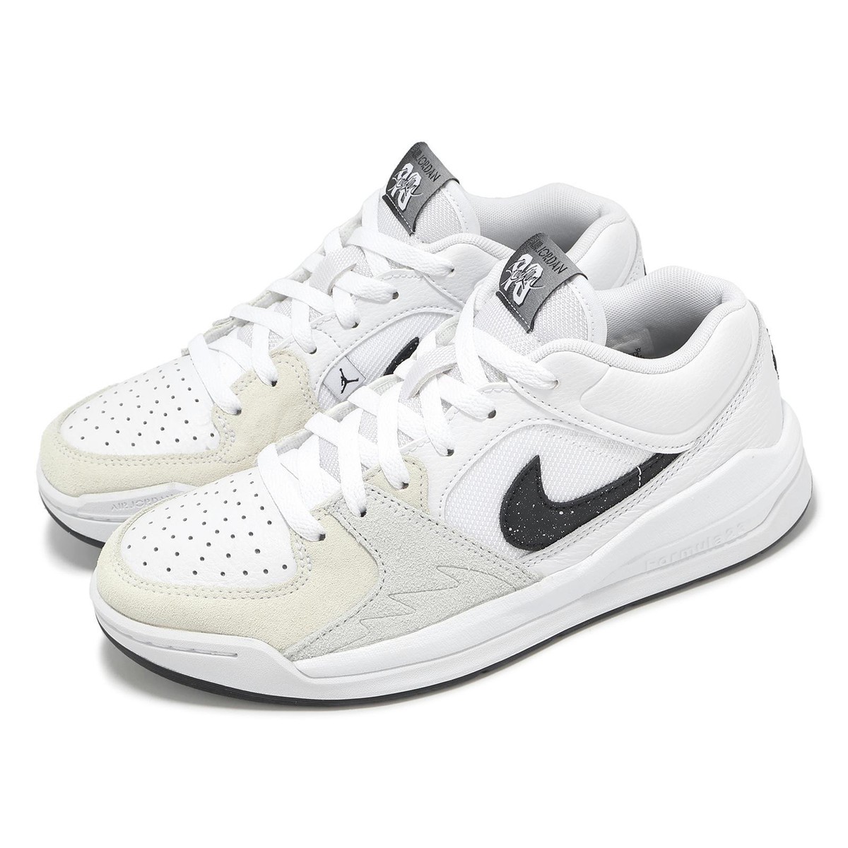 Nike Jordan Stadium 90 GS White Wolf Grey Black Kids Youth
