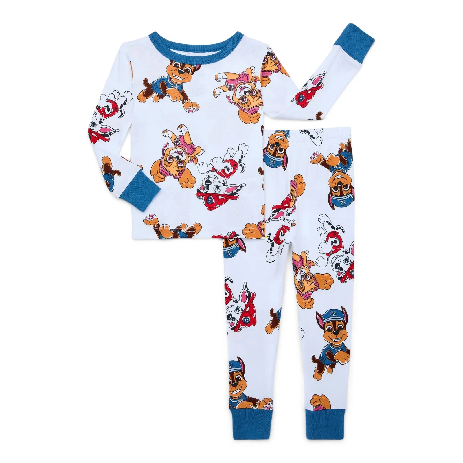 PAW PATROL BOYS TODDLER 2 PIECE COTTON LONG SLEEVE PAJAMA SLEEPWEAR SET SIZE 12M - Picture 1 of 7
