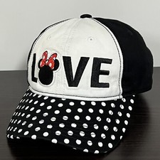 GIRLS Disney Minnie Mouse LOVE Polka Dot Adjustable Hat Cap