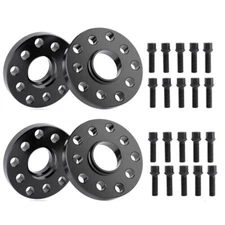 (4) 15mm Hubcentric Wheel Spacers Adapters 5x100 / 5x112 for VW Audi 57.1mm Bore