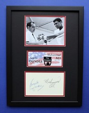 ANGELO DUNDEE & MUHAMMAD ALI AUTOGRAPHS framed masterly display Best Partnership