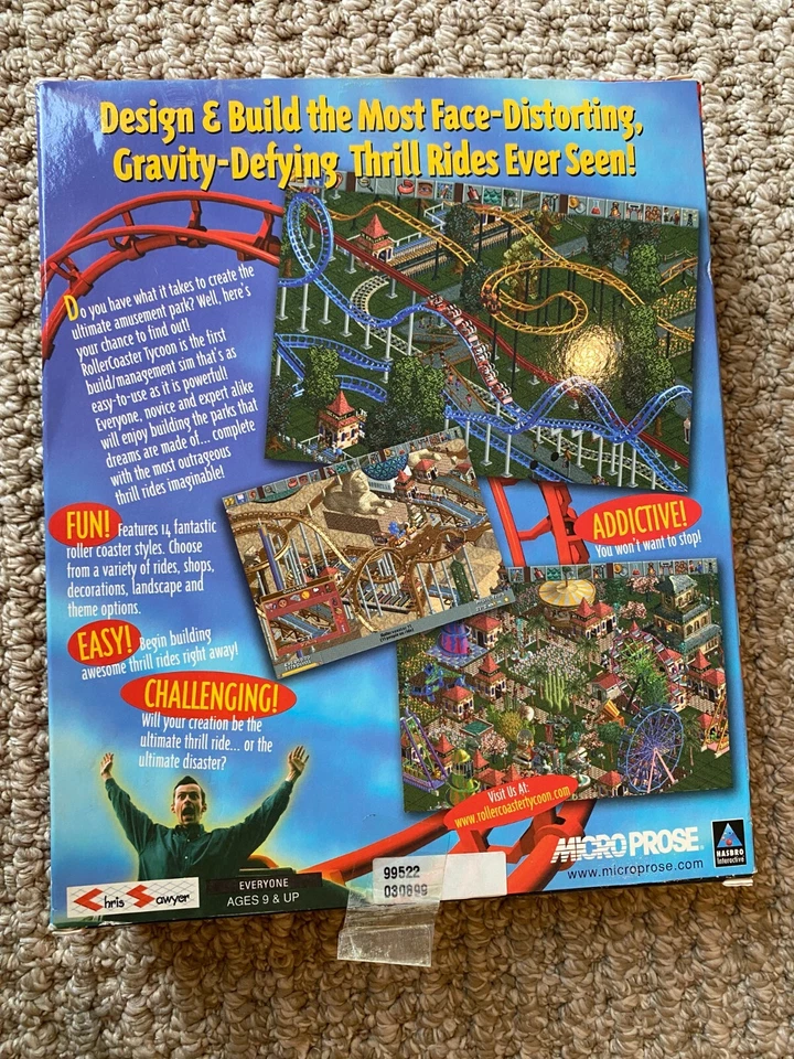 RollerCoaster Tycoon (PC, 1999) Rare Game - Image 2 of 4