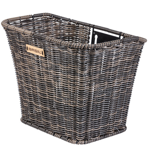 PLAIN NATURAL BROWN PVC VINYL TABLE CLOTH BASKET WEAVED RATTAN WICKER LOOK CHECK