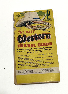 THE BEST WESTERN Travel Guide Vintage 1950's Trail Riders Lodge Granby Colorado