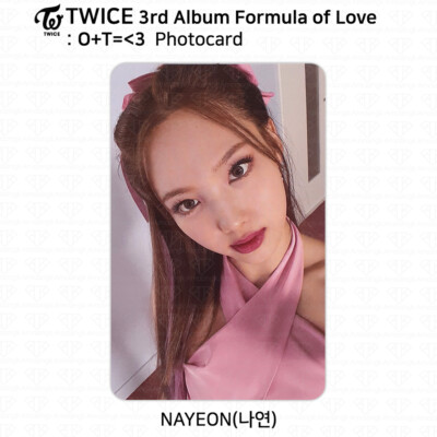 TWICE 3rd Album Formula of Love : O+T= 3 Official Photocard Nayeon