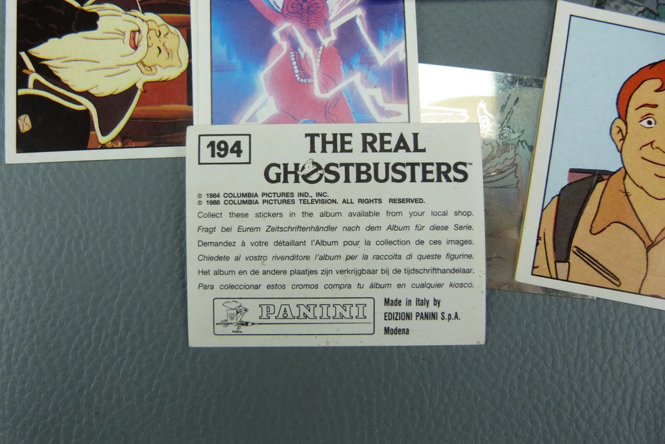 Images PANINI GHOSTBUSTERS, SOS FANTÔMES, 1984 au détail. - Photo 2/2