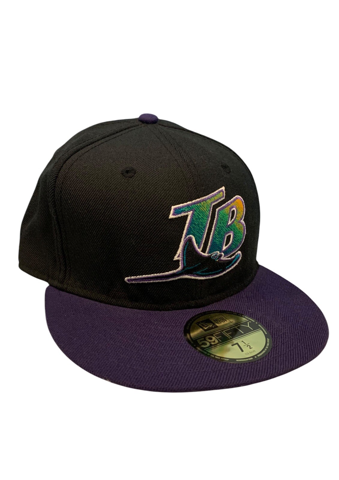 New Era Tampa Bay Devil Rays MLB Cooperstown Collection Fitted Hat 7 1/2