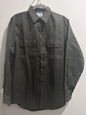 Vintage Big Mac JCPenney Shirt Mens 15-15.5 L Brown Penn-Prest 1970s Workwear