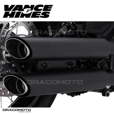 INDIAN SCOUT 60 ABS Bobber Sixty 2021-2024 Twin Slash Pot échappement Vance &... - Photo 1/4