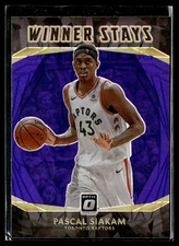 2020-21 Donruss Optic Pascal Siakam #13 Winner Stays Purple Toronto Raptors