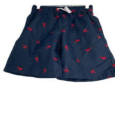 Tommy Bahama Relax Boys size M Lobster Claw blue swim shorts Drawstring