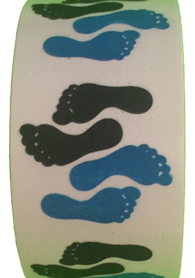 400 Foot Stickers in roll of 100 modules (2'' x 2''), each sticker 1.25'', RFZ6902