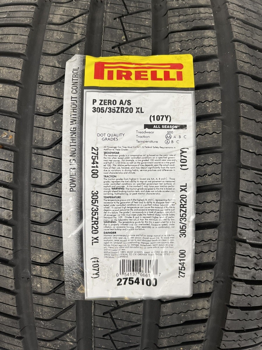 4 Tires Pirelli P Zero All Season 305/35ZR20 107Y XL A/S 4 Tires Pirelli P Zero All Season 305/35ZR20 107Y XL A/S