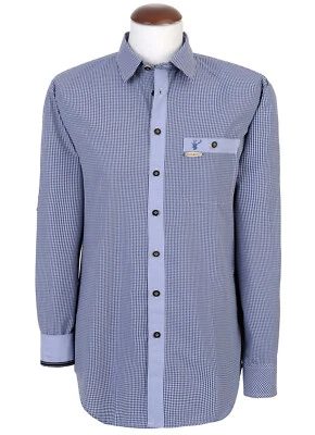 Trachtenhemd Dorf Spieth & Wensky 4 Farben kariert slim Fit Krempelarm S - 3XL - Bild 1 von 4