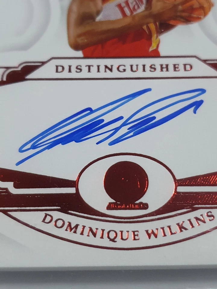Flawless Dominique Wilkins 2018 auto rubí/15 autógrafos - BGS 9 (POP 1) Foto 2 de 4