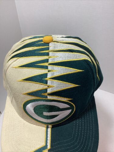 NFL Pro Line Shock Wave Green Bay Packers 90’s Cap Hat White RN67879 H7 - Picture 6 of 13