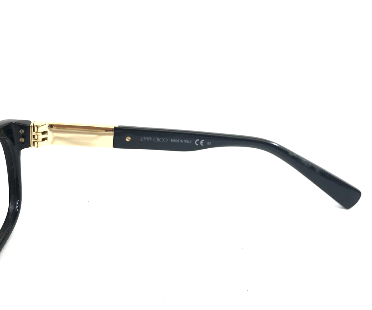 Jimmy Choo Eyeglasses Frames JC110 29A Black Gold Sparkly Jimmy Choo Eyeglasses Frames JC110 29A Black Gold Sparkly