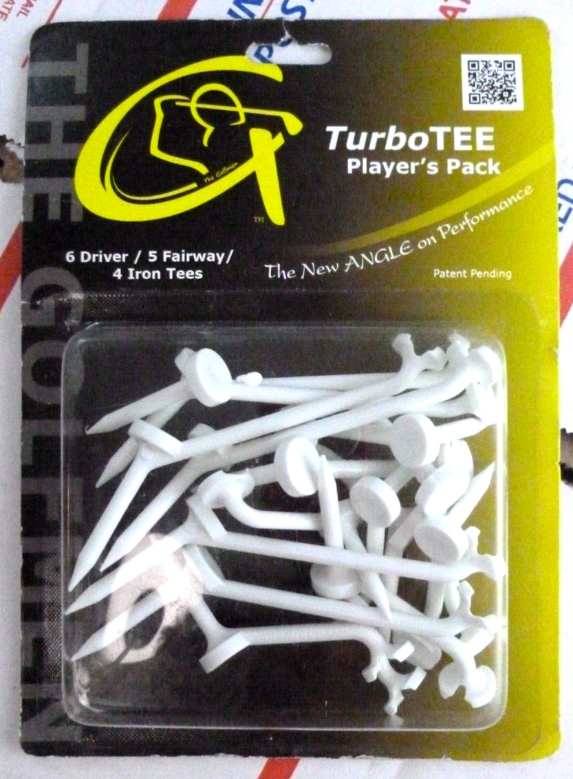 Men Turbotee Player's Pack Tees Angle Performance Tee Driver Fairway Us