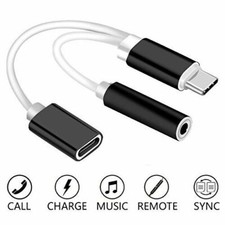2-in-1 Type-C to 3.5 mm Audio Jack Headphone Audio Adapter Charging Adapter LOT