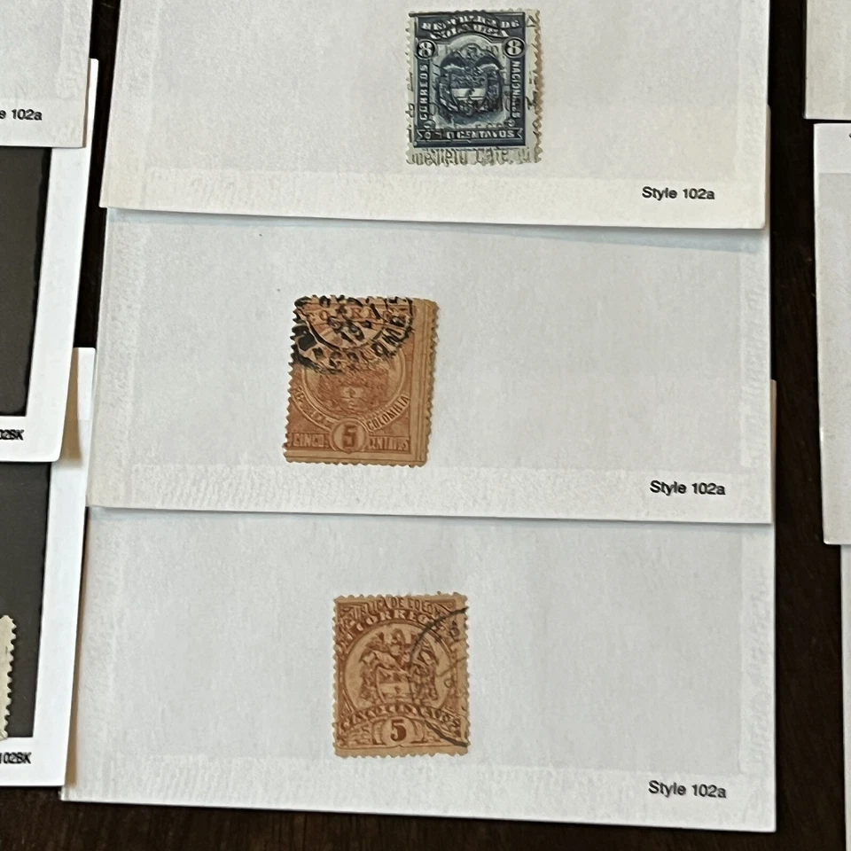 LOTE DE SELLOS EN CRISTALES DE COLOMBIA EN SU MAYORÍA DE 1800 #8 Foto 3 de 4