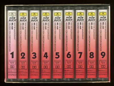 Guy DE MAUPASSANT BEL AMI 9 MC Hörbuch PLUS Softcover-Band BEL AMI SEHR GUT 