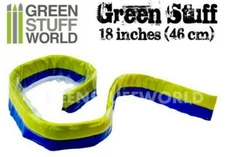 Green Stuff World Kneadatite Blue/Yellow Green Stuff 18" / 46cm Epoxy Putty Bar
