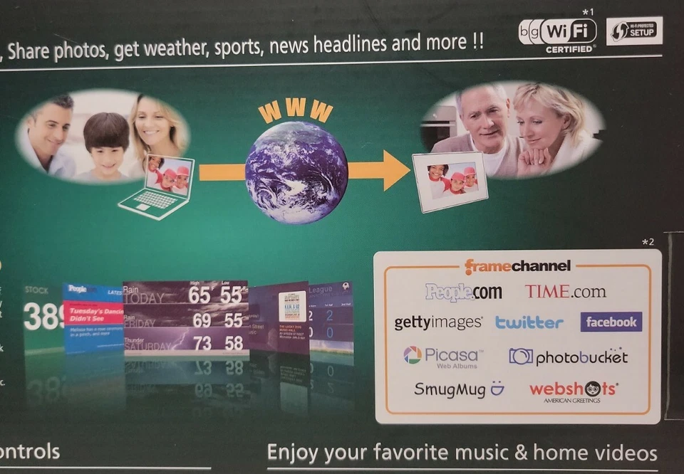 Toshiba DMF82XWU 8" Digital Media Frame. - Image 3 of 4