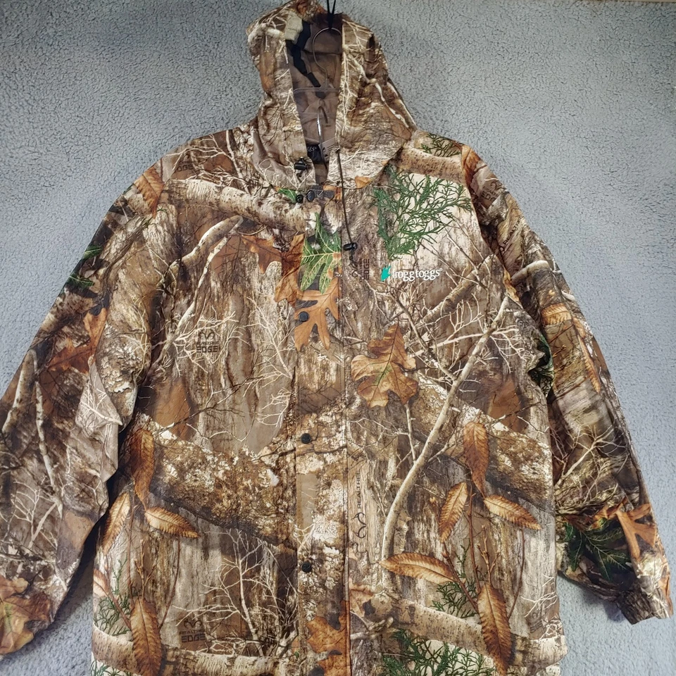 Frogg Toggs Jacket Pants M/L Mens Camo 2 Piece Bow Gun Hunting Realtree Edge - Image 2 of 4