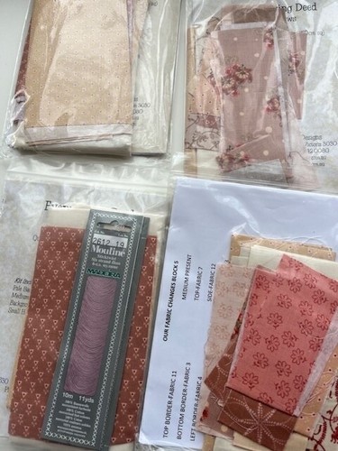Every Loving Deed Blue Willow Cottage Quilt Stitchery Kit Pattern Fabric Threads - Picture 8 of 9
