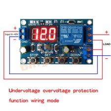 DC 6-40V Battery Charger Discharger Board Under Over Voltage Protection Module